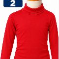 Playera Aryes Infantil C/Ruso Roja Talla 2
