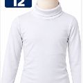 Playera Aryes Niño C/Ruso Blanca Talla Mod 12