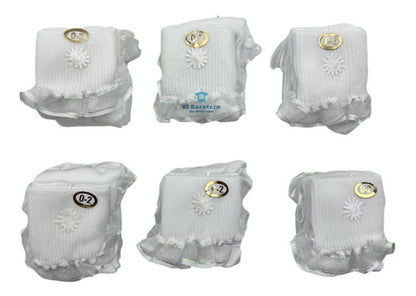 12 Pares Calcetas Olan Tobillera Para Niña