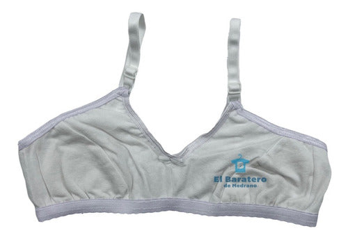12 Pzs Corpiño Top Para Niñas De Algodón Carmen T/a Broche