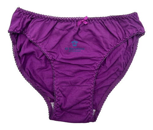 12 Piezas Bikini Panty Lencería Dama Extra Liso Mayoreo Jimmy