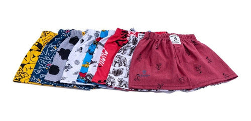 12 Pzs Boxer Hombre Fantasia Algodón Estampado Morgan