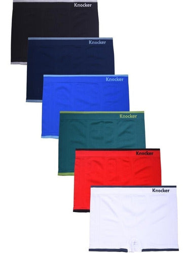 6 Boxer Knocker Microfibra Juvenil