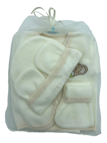 Set Bienvenida Bebe Recién Nacido (5 Piezas) Polar Pepito