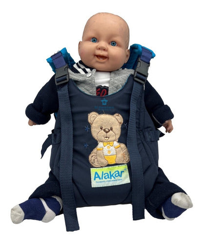Mochila Canguro Ergonómica Para Bebé Hasta 9 Kilos Acolchado