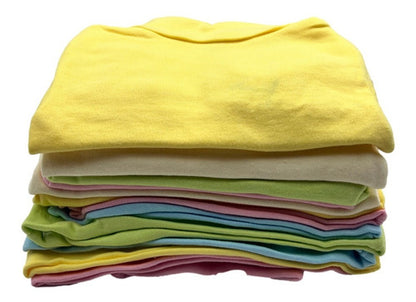 12 Playeras Cuello Alto Tortuga Niño Y Niña Algodón