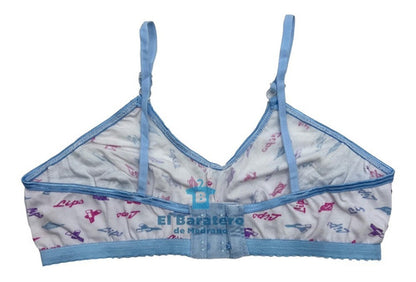 12 Pzs Corpiño Top Para Niñas De Algodón Carmen T/a Broche