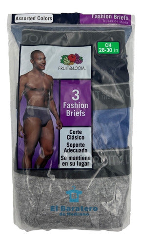 Fruit Of The Loom Trusa Colores Surt 3 Pack Cab Mod 4609mr