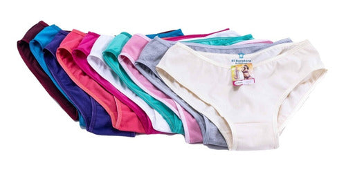 6 Piezas Pantaleta Calzones Bikini Dama Algodón Chavez 2096