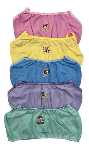 12 Pzs Corpiño Top Para Niñas De Algodón Omar Sin Broche
