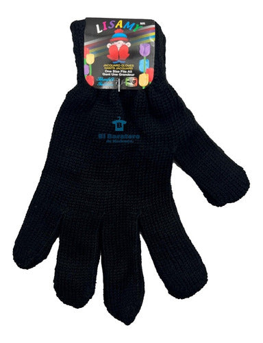 12 Pares Guantes Invierno Frío Navidad Acrilan Tejido Ana
