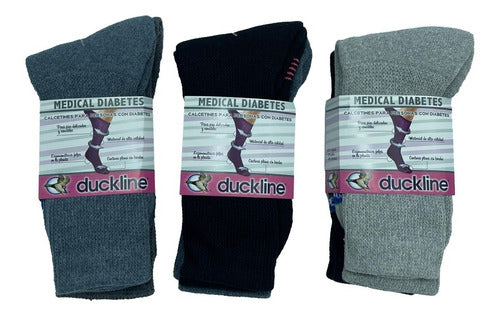 6 Pares Calcetin Dama Duck