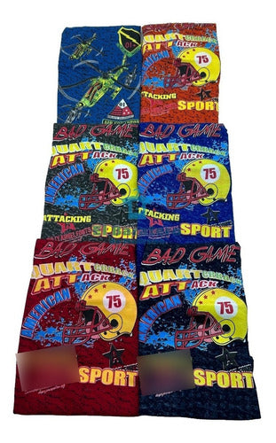 6 Conjuntos Playera Y Short Infantil Niños Moda