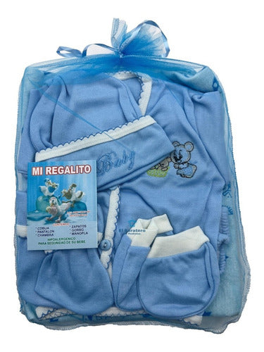 Set Bienvenida Bebe Recién Nacido (6 Piezas) Algodón Regalo