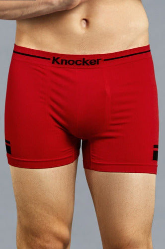 3 Piezas Boxer Knocker Microfbra Caballero Ms019m