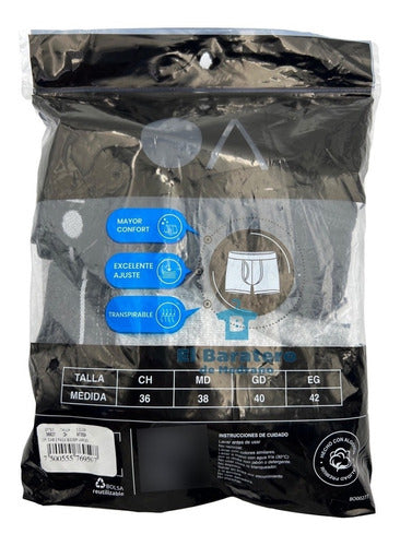 Paquete De 2 Boxers Largos Optima Para Hombre