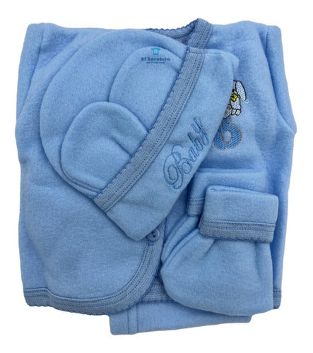 Set Bienvenida Bebe Recién Nacido (5 Piezas) Polar Pepito