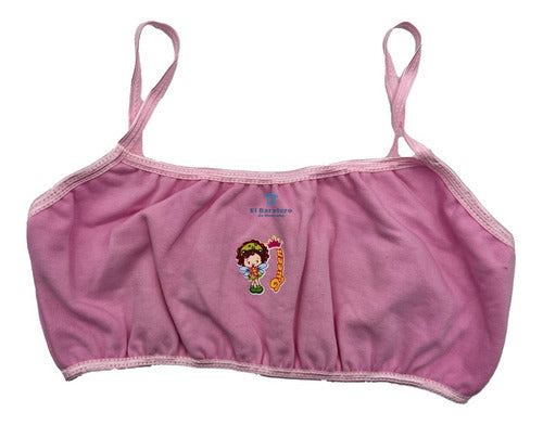 12 Pzs Corpiño Top Para Niñas De Algodón Omar Sin Broche