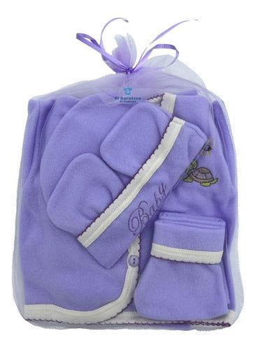 Set Bienvenida Bebe Recién Nacido (5 Piezas) Polar Pepito
