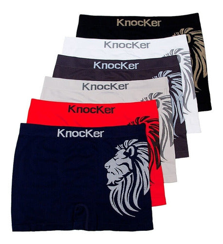 Boxer Knocker Caballero Ms048m Mayoreo 12 Pzas
