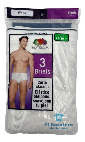 Fruit Of The Loom Trusa Blancas 3 Pack Cab Mod 7601m