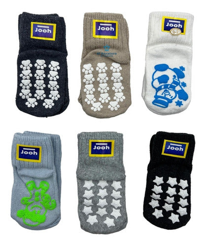 6 Pares Tin Calcetin Para Niño/Niña Antiderrapante Jooh