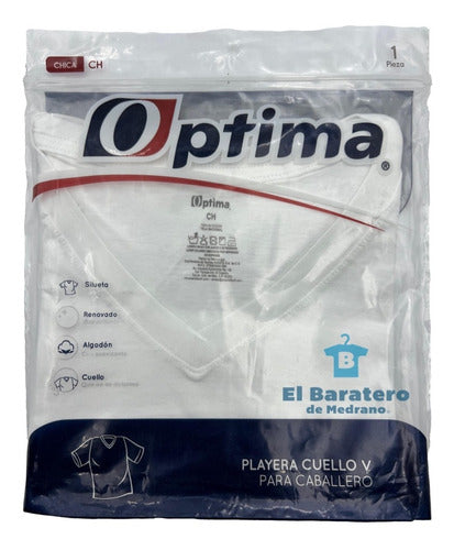 Playera Interior Optima De Hombre Cuello V 1 Pieza
