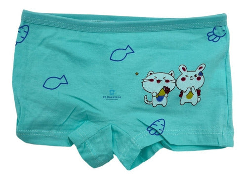 3 Piezas Boxer Calzón Para Niña Algodon Serigrafia Pink