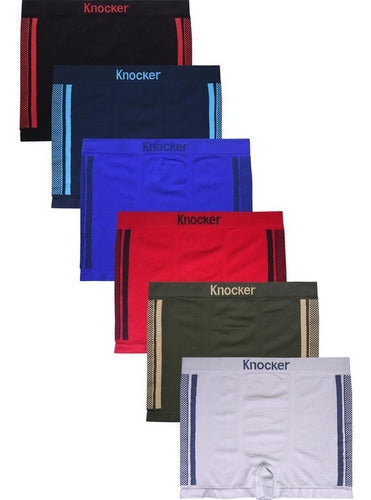 Boxer Knocker Caballero Ms059m Mayoreo 12 Pzas