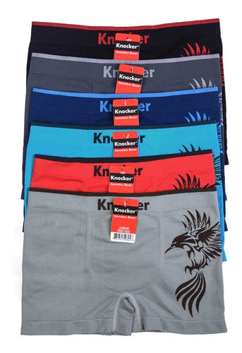6 Boxer Knocker Microfibra Juvenil