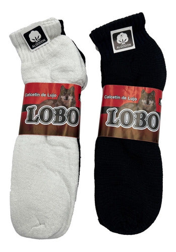12 Pares Tin Corto Calceta Caballero Economico Algodón