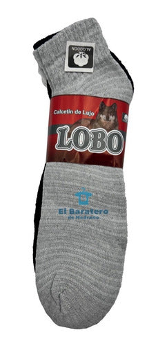 12 Pares Tin Corto Calceta Caballero Economico Algodón