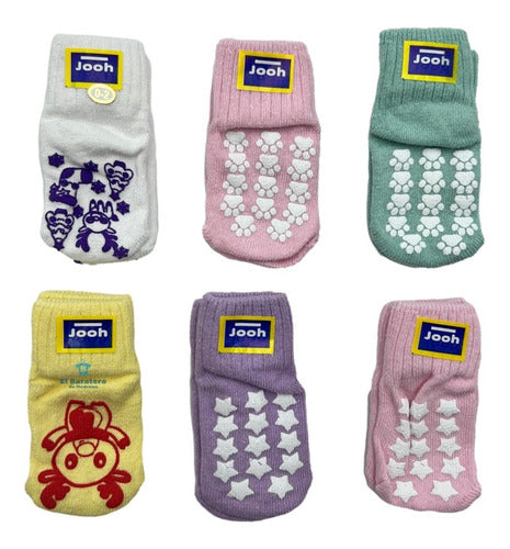 6 Pares Tin Calcetin Para Niño/Niña Antiderrapante Jooh