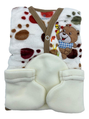 Set De Bienvenida Para Recién Nacido (4 Piezas) Polar Cara