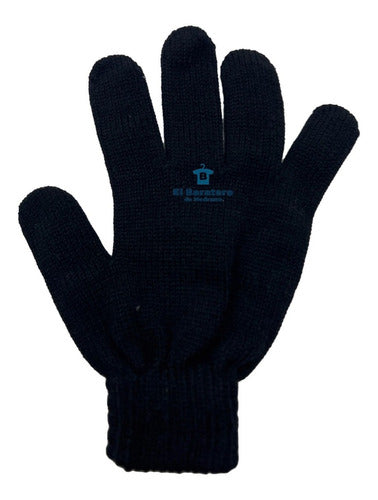 6 Pares Guantes Invierno Frío Navidad Acrilan Tejido