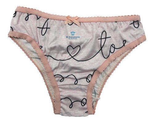 12 Pzs Bikini Panty Lencería Dama Estampado Mayoreo Vaquero