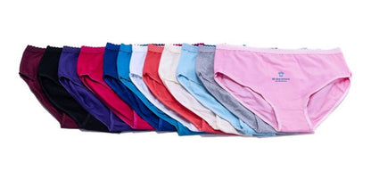 6 Piezas Pantaleta Calzones Bikini Dama Algodón Chavez 604
