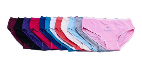 6 Piezas Pantaleta Calzones Bikini Dama Algodón Chavez 604
