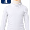 Playera Aries Infantil C/Ruso Blanca Talla 4