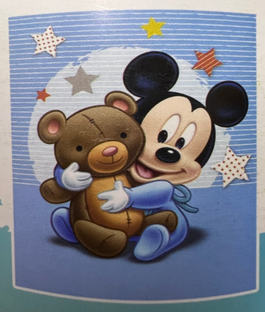 Frazada Digital Cobertor Suave 80cm X 1.00m Mickey Mouse
