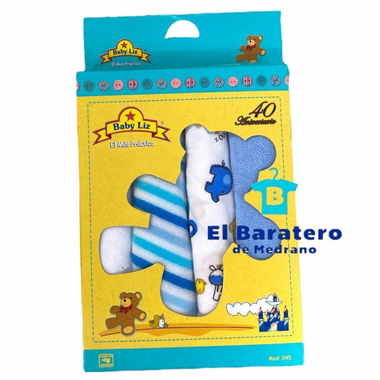 4 Toallas Faciales Para Bebé De Algodón Liz